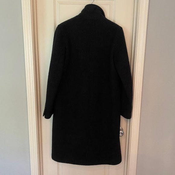 T by Alexander Wang Designer Charcoal Wool Coat - Picture 4 of 12